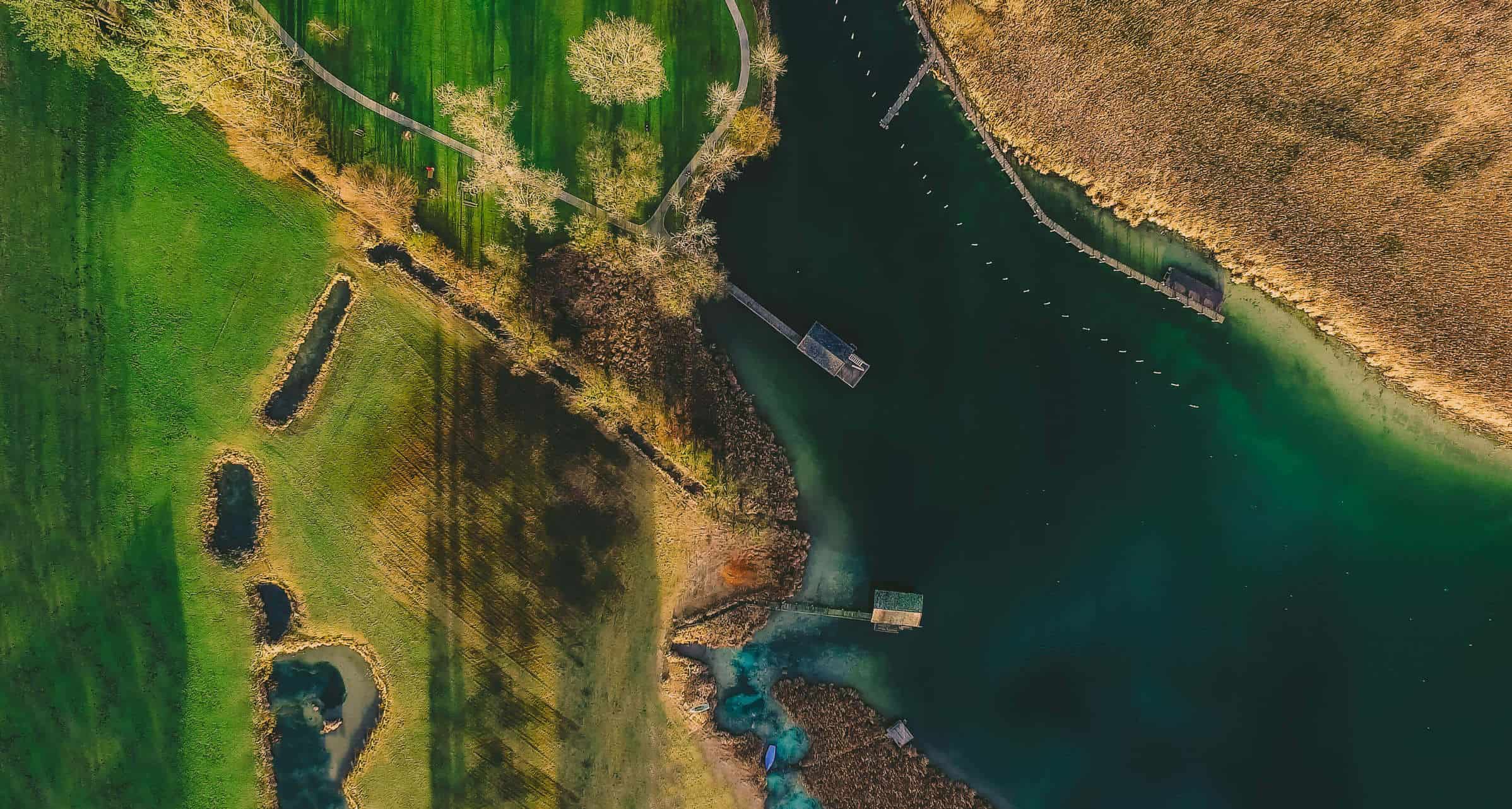 Prien Tourismus Luftaufnahme
